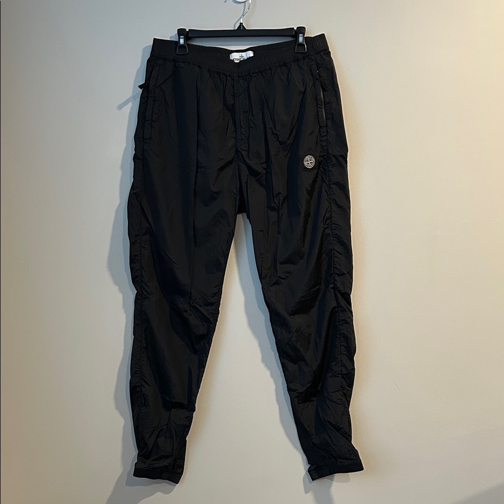 Stone Island Black Track Pants - Picture 2 of 9